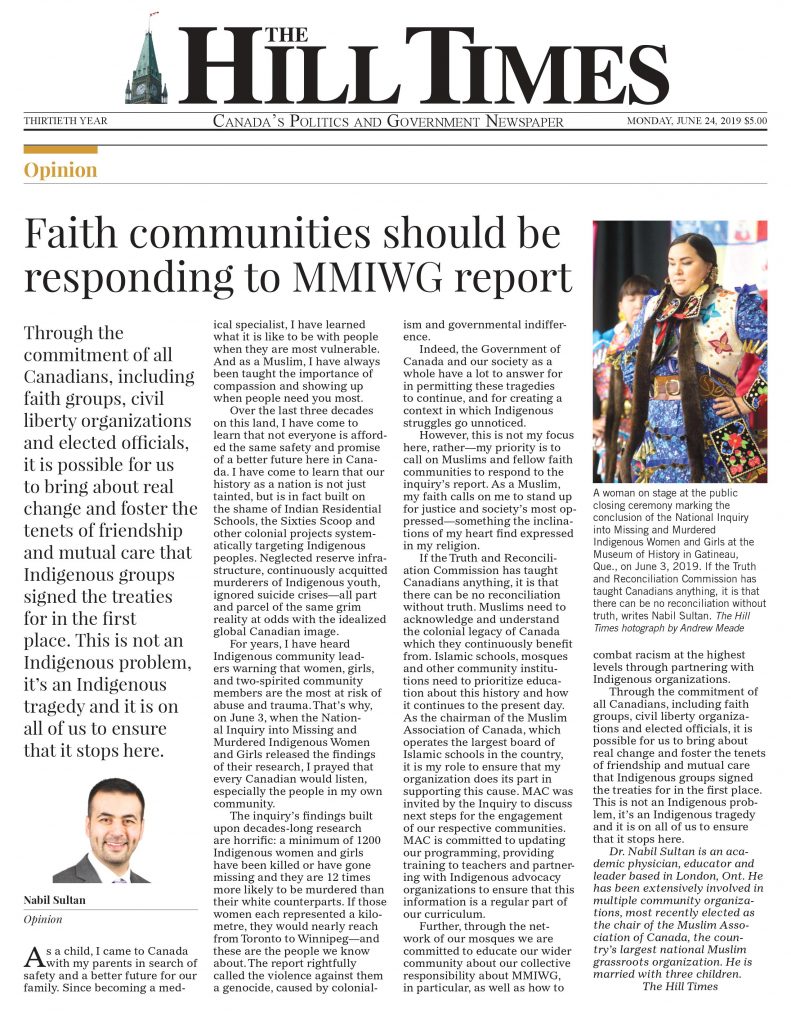 Faith Communities Should be Responding to MMIWG Report