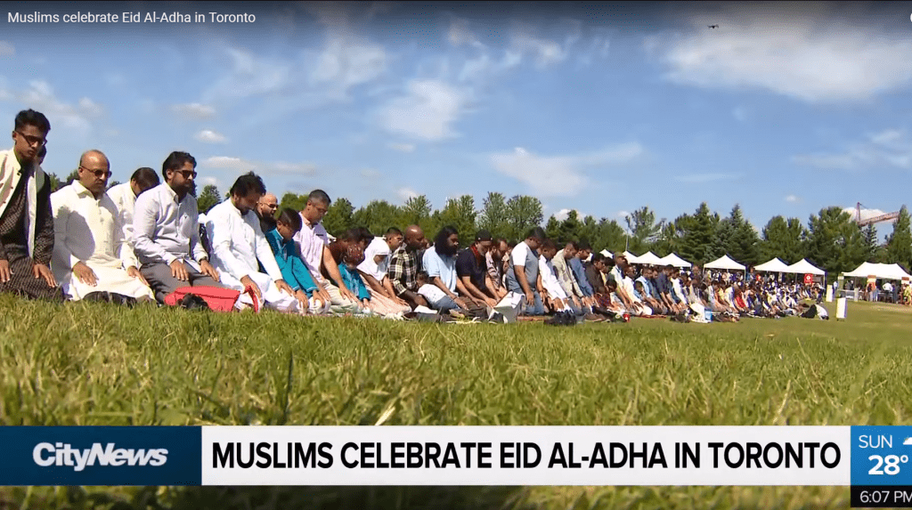 Muslims celebrate Eid Al-Adha in Toronto