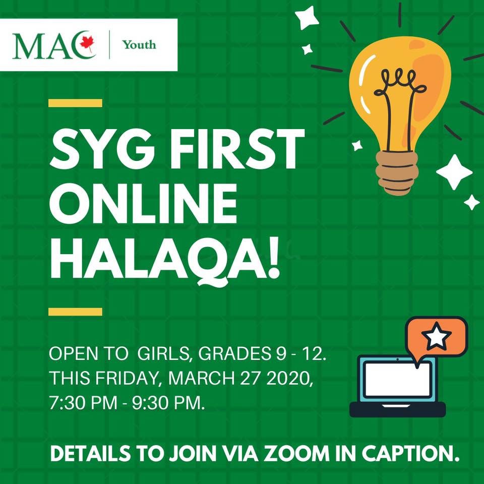 MAC Mississauaga SYG First Online Halaqa