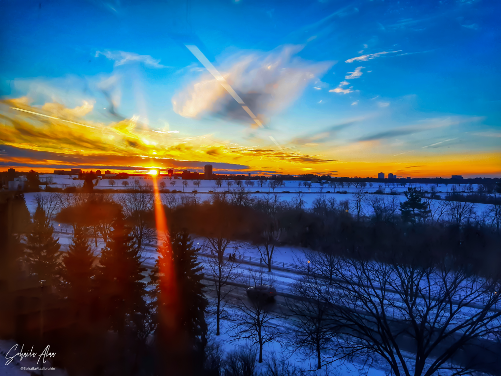 Sunset from MacOdrum Library | Photo by Sohaila Ibrahim