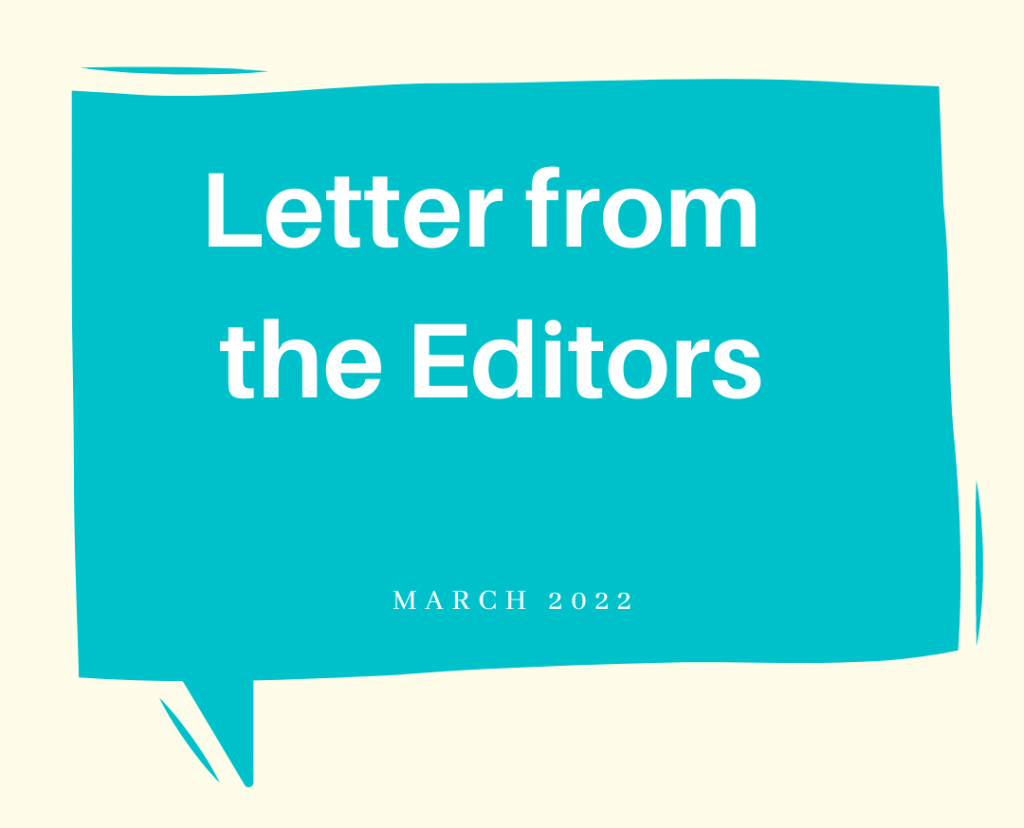 Letter from the Editors