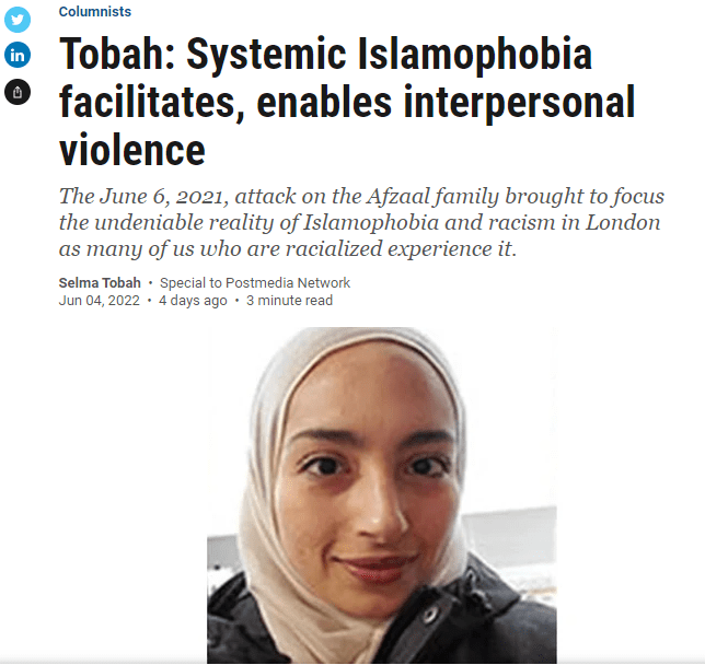 Tobah: Systemic Islamophobia facilitates, enables interpersonal violence