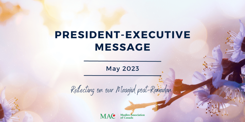 President-Executive Message – May 2023