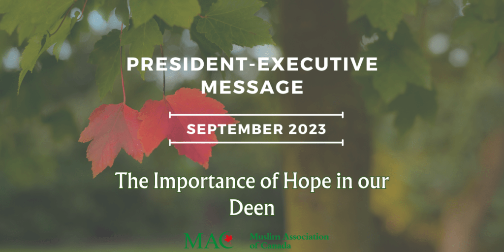 President-Executive Message – September 2023