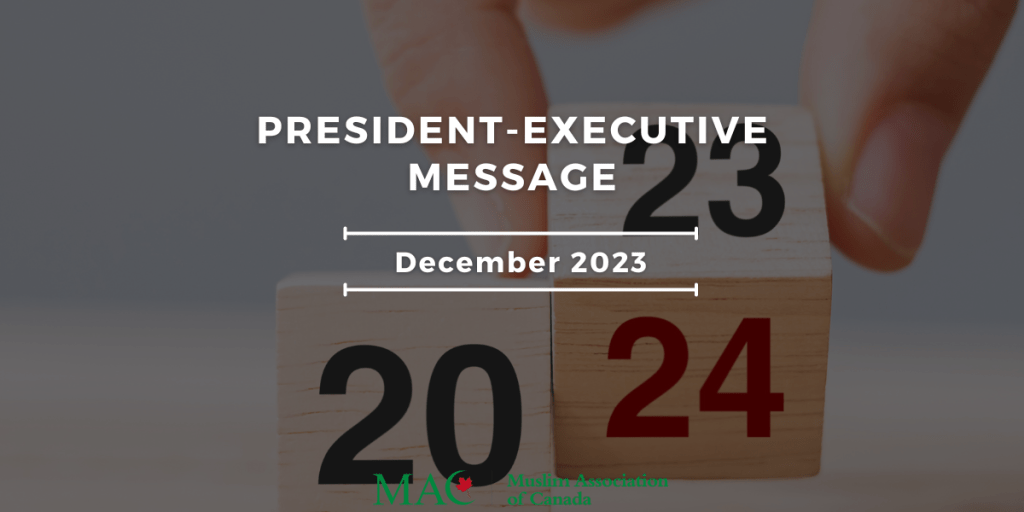 President-Executive Message – December 2023